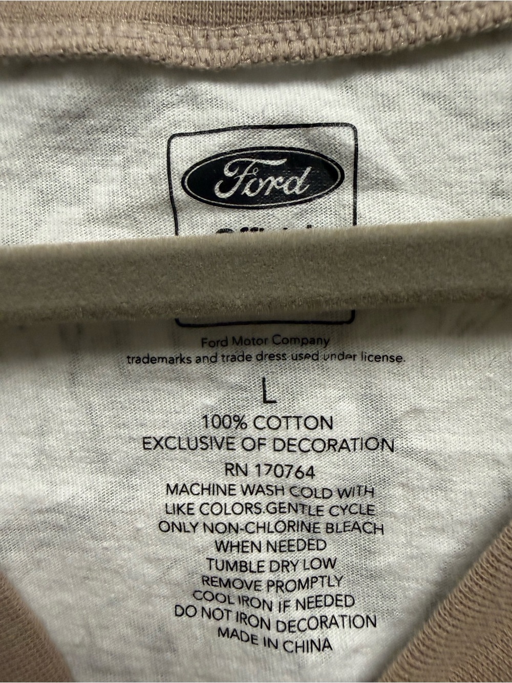 Ford Camo Logo Tee - Beige/Brown - Picture 4 of 4